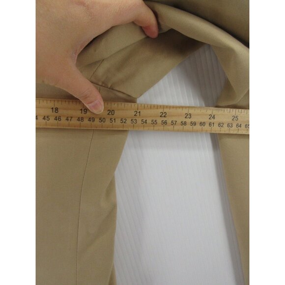 J Crew Sport Coat 40 Long Blazer Jacket Khaki Italian Fabric Cotton - Picture 5 of 12